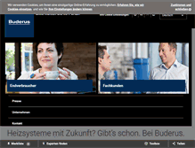 Tablet Screenshot of buderus.at